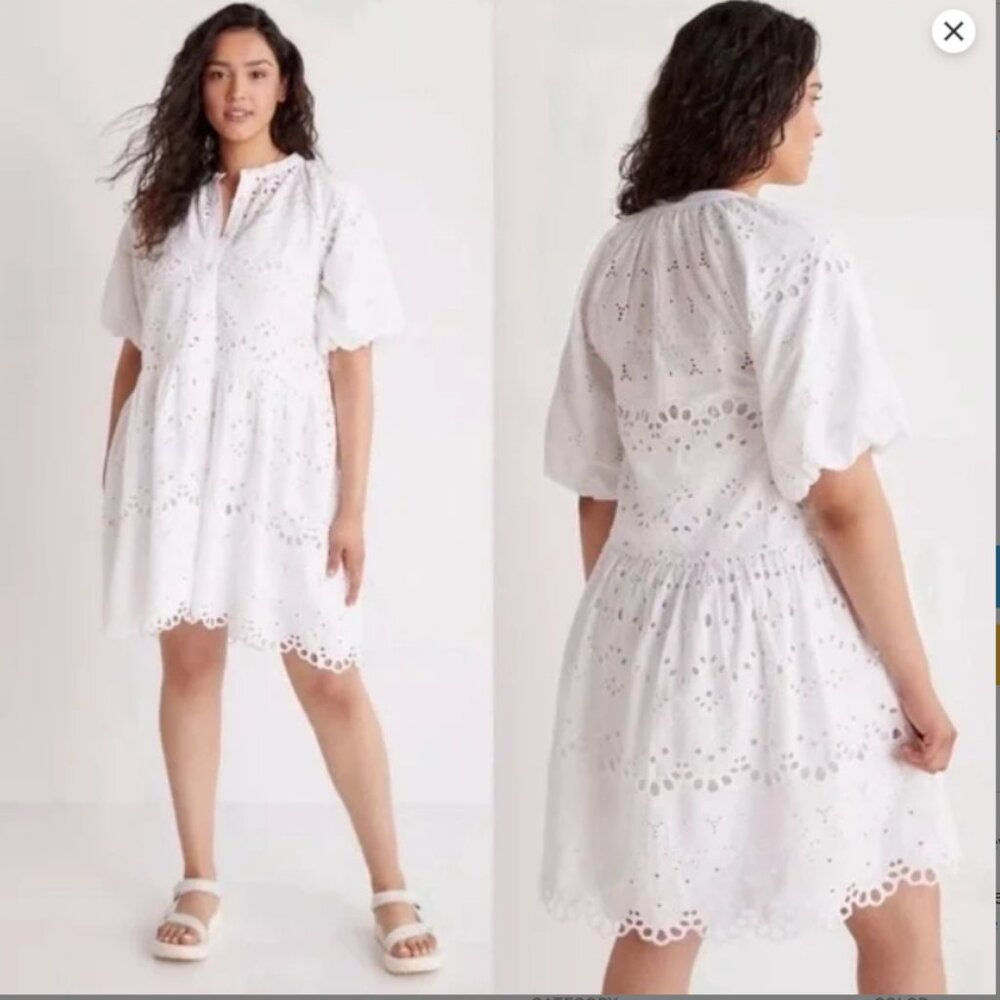 Abercrombie & Fitch Eyelet Mini Dress